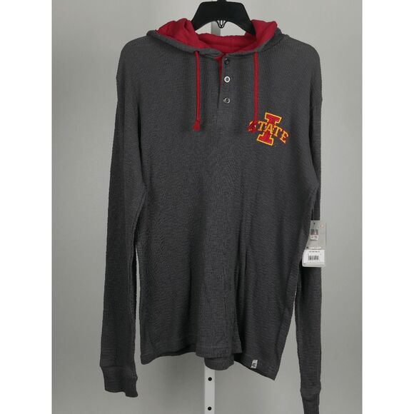 Colosseum Men's Iowa State Cyclones Hooded Sweater Gray Size M - Picture 2 of 10